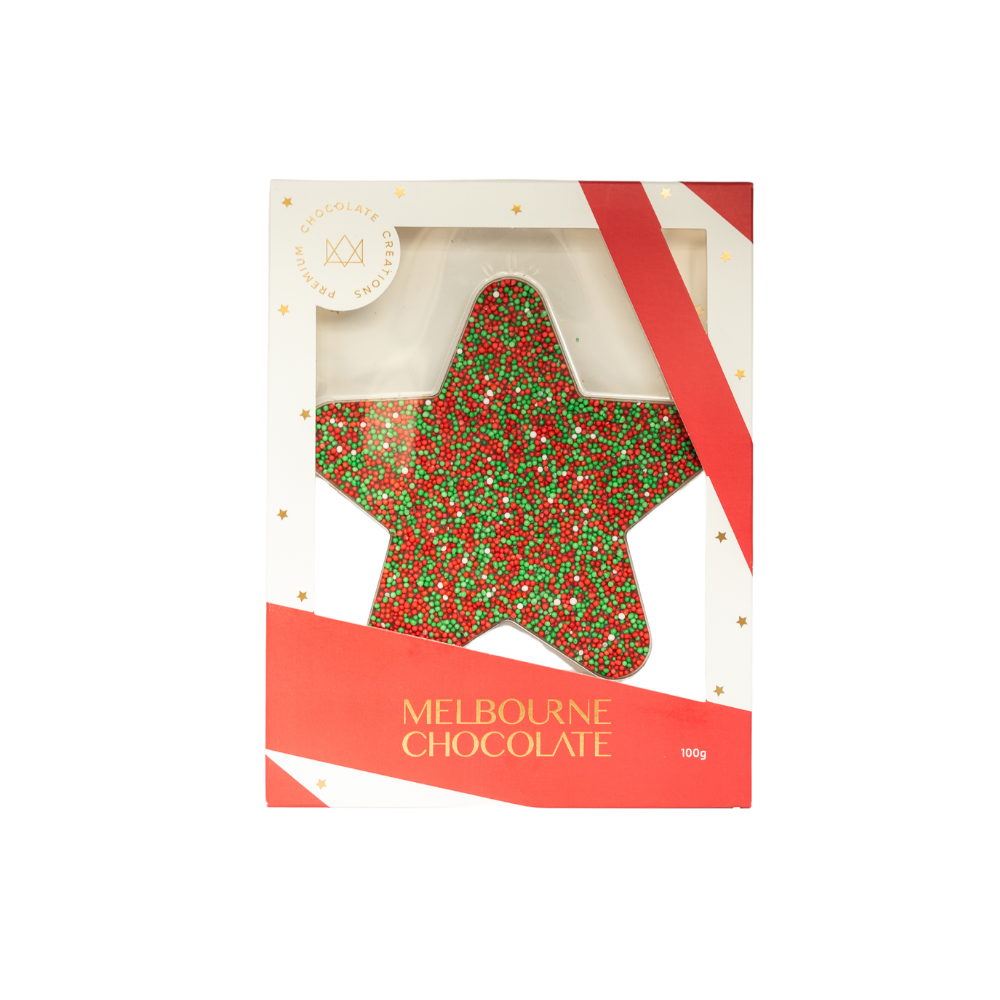 Milk chocolate speckle star