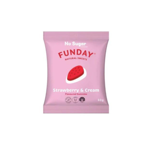 Natural gummies strawberry & cream