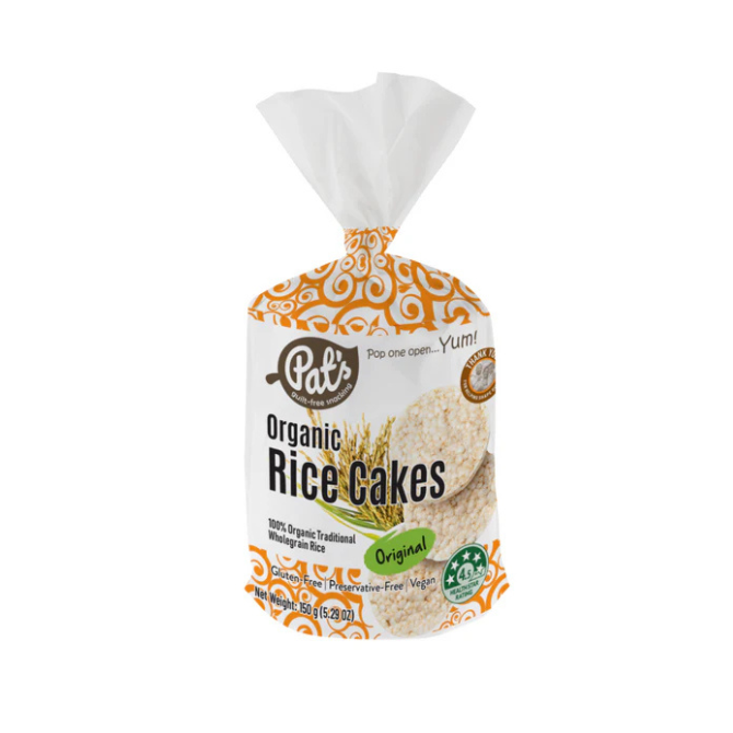 Organic rice cakes