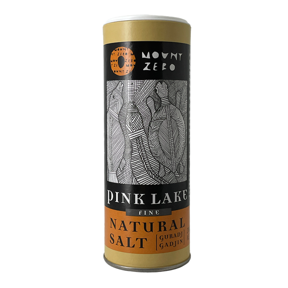 Pink lake fine natural salt