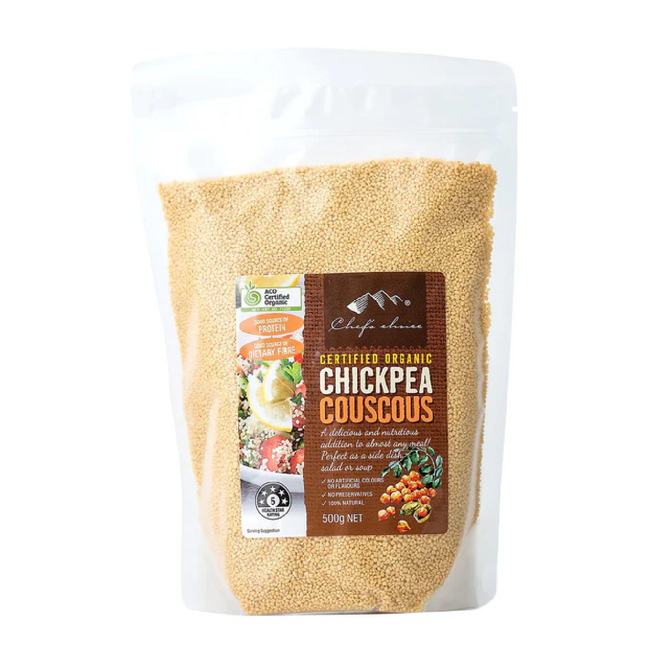 Organic chickpea couscous