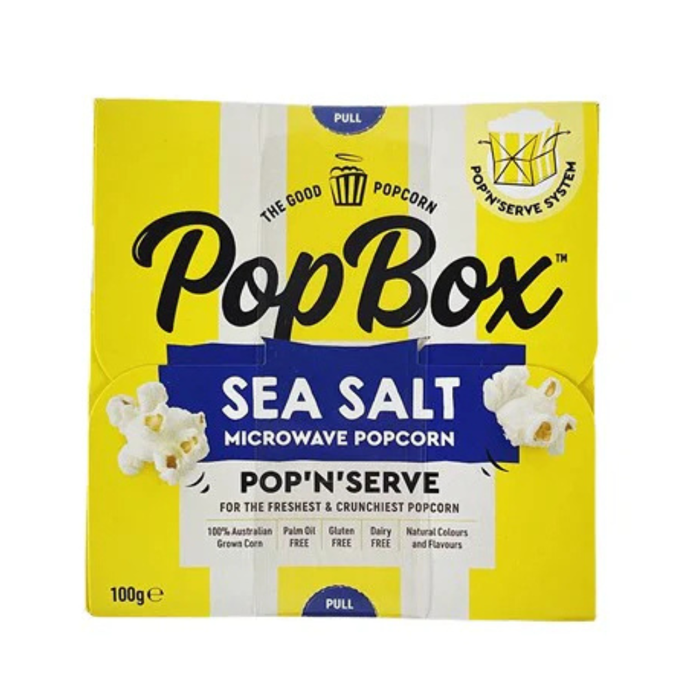 Popbox sea salt microwave popcorn