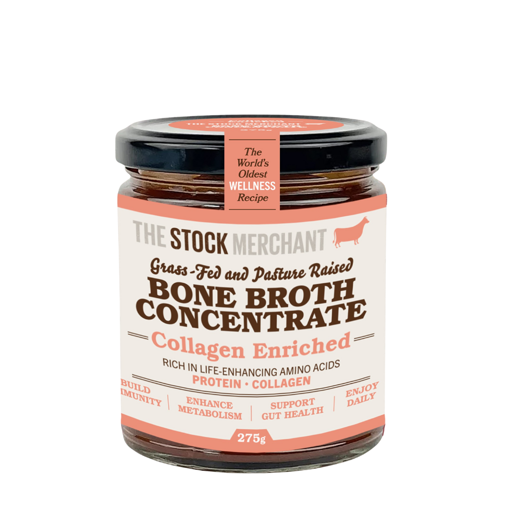 The Stock Merchant's bone broth concentrate collagen enriched