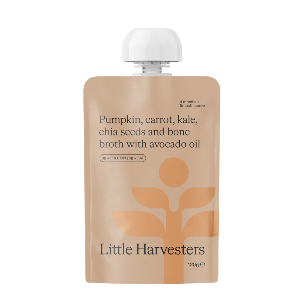 Little Harvesters' Pumpkin, carrot & avocado oil pouch